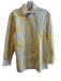Tyler Boe Size S Yellow & White Cotton Long Sleeve Striped Collar Top Yellow & White / S