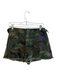 Alice + Olivia Size 28 Green & Brown Cotton Blend Front Pocket Frayed Hem Shorts Green & Brown / 28