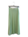 Zara Size Medium Light Green Polyester Pleated Maxi Mid Rise Side Zip Skirt Light Green / Medium