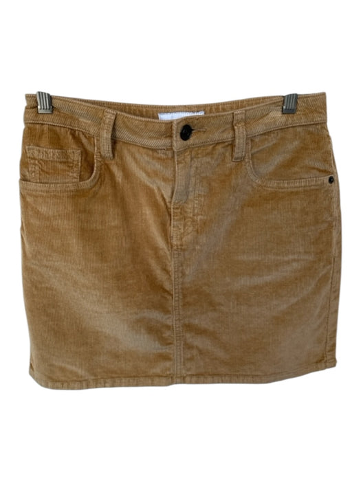 Current Elliot Size 28 Tan Corduroy Front Pockets Mini Skirt Tan / 28