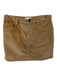 Current Elliot Size 28 Tan Corduroy Front Pockets Mini Skirt Tan / 28