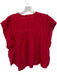 Marant Etoile Size 38 Red Cotton Blend Cuffed Sleeves Pleat Detail Buttons Top Red / 38