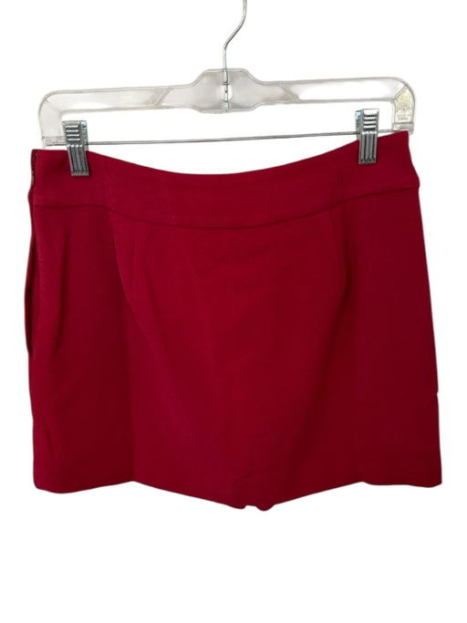 Marie Oliver Size 2 Red Polyester Side Zip Mini Skort Red / 2