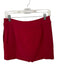 Marie Oliver Size 2 Red Polyester Side Zip Mini Skort Red / 2