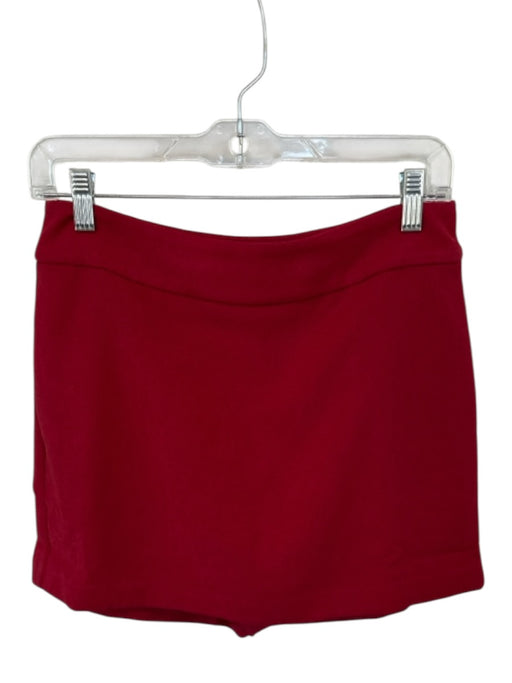 Marie Oliver Size 2 Red Polyester Side Zip Mini Skort Red / 2