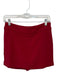 Marie Oliver Size 2 Red Polyester Side Zip Mini Skort Red / 2