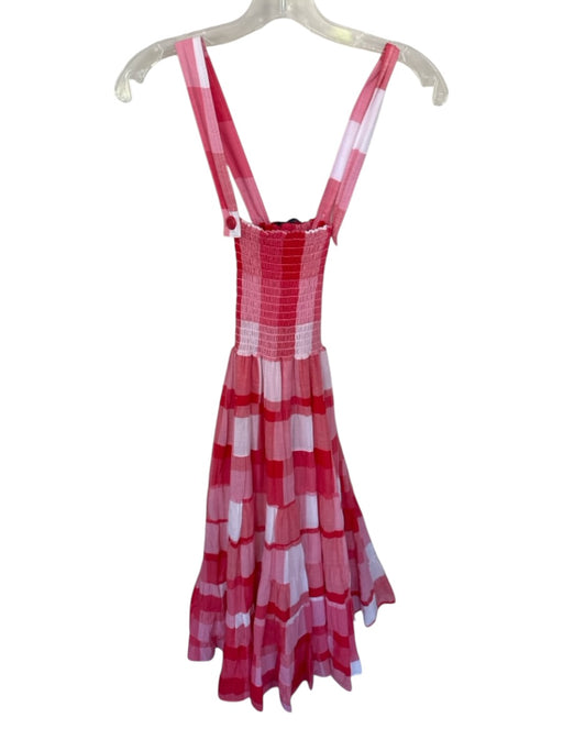 Polo Ralph Lauren Size S Red & White Cotton Sleeveless Checkered Maxi Dress Red & White / S
