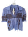 By Anthropologie Size S Purple & Brown Modal Blend Short Balloon Sleeve Top Purple & Brown / S