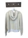 Rag & Bone Size M Ivory Polyester Half Zip Fuzzy Long Sleeve Hoodie Ivory / M