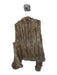 Size Est S Brown & Tan Rabbit Fur Open Front Vest Brown & Tan / Est S