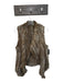 Size Est S Brown & Tan Rabbit Fur Open Front Vest Brown & Tan / Est S