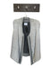 Vince Size S Gray & White Wool & Fur Rabbit Fur Open Front Vest Gray & White / S