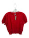 J. Crew Size M Red Cashmere Brushed Short Sleeve Sweater Red / M