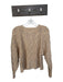 Club Monaco Size M Camel Cashmere Long Sleeve Chunky Knit Cable Knit Sweater Camel / M