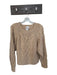 Club Monaco Size M Camel Cashmere Long Sleeve Chunky Knit Cable Knit Sweater Camel / M