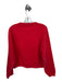 White + Warren Size S Red Organic Cotton Long Sleeve Crew Neck Sweatshirt Red / S