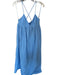 Susana Monaco Size L Baby Blue Cotton Spaghetti Strap Maxi Dress Baby Blue / L