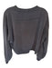 Lululemon Size Est M Charcoal Modal Blend Long Sleeve Cropped Sweatshirt Charcoal / Est M