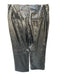 Free People Size 10 Black Vegan Leather Patent High Waist Wide Leg Pants Black / 10
