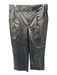 Free People Size 10 Black Vegan Leather Patent High Waist Wide Leg Pants Black / 10
