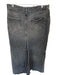 Agolde Size 30 Charcoal Organic Cotton High Waist Raw Hem Denim Maxi Skirt Charcoal / 30