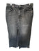 Agolde Size 30 Charcoal Organic Cotton High Waist Raw Hem Denim Maxi Skirt Charcoal / 30