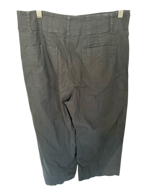 Maeve Size 31 Black Cotton Blend High Waist Wide Leg Pants Black / 31