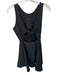 Elizabeth & James Size 4 Black Polyester Blend Sleeveless Side Zip Mini Dress Black / 4