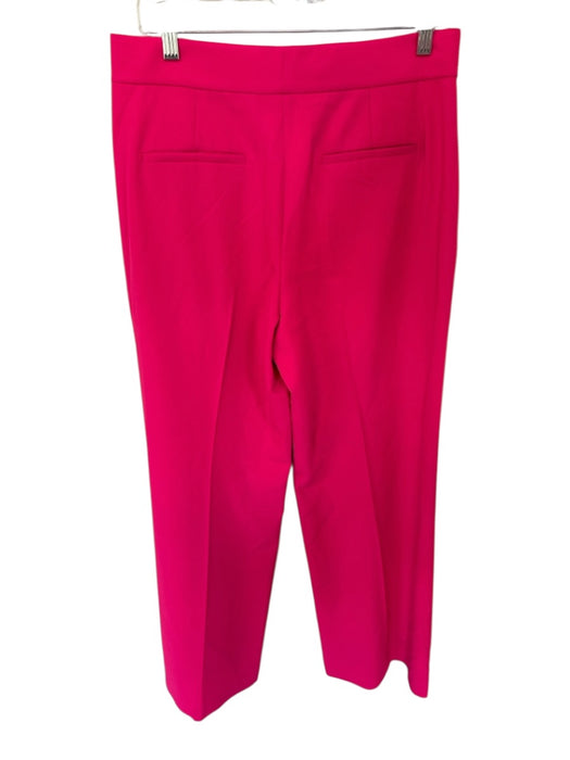 Alice & Olivia Size 10 Hot pink Polyester High Waist Wide Leg Trouser Pants Hot pink / 10