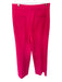 Alice & Olivia Size 10 Hot pink Polyester High Waist Wide Leg Trouser Pants Hot pink / 10