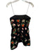 Alice & Olivia Size 6 Black & Green Velvet Strapless Embroidered Flowers Dress Black & Green / 6