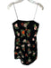 Alice & Olivia Size 6 Black & Green Velvet Strapless Embroidered Flowers Dress Black & Green / 6