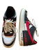 Nike Air Shoe Size 9.5 White & Red Leather Color Block Athletic Sneakers White & Red / 9.5