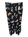 Maeve Size 10 Black & Blue Rayon High Waist Butterflies Wide Leg Pants Black & Blue / 10