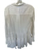 Free People Size M White Cotton Long Sleeve Pleat Detail Button Down Dress White / M