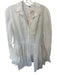 Free People Size M White Cotton Long Sleeve Pleat Detail Button Down Dress White / M