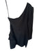Lovers + Friends Size M Black One Long Sleeve Ruffle Sides Side Zip Dress Black / M