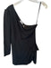 Lovers + Friends Size M Black One Long Sleeve Ruffle Sides Side Zip Dress Black / M
