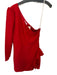 Lovers + Friends Size M Red One Long Sleeve Ruffle Sides Side Zip Dress Red / M