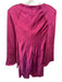 Elliatt Size M Magenta Shoulder Pad Cowl Neck Long Sleeve Back Zip Dress Magenta / M
