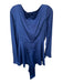 Keepsake Size M Navy Polyester Long Wide Sleeve Cowl Neck Back Zip Dress Navy / M