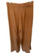 Keepsake Size L Tan Polyester Blend High Waist Pleat Wide Leg Back Zip Pants Tan / L