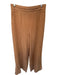 Keepsake Size L Tan Polyester Blend High Waist Pleat Wide Leg Back Zip Pants Tan / L