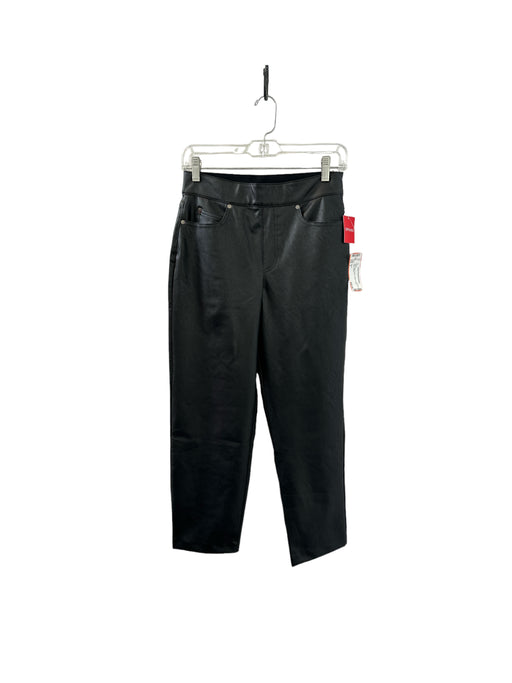 Spanx Size S Black Vegan Leather Elastic Waist Pants Black / S
