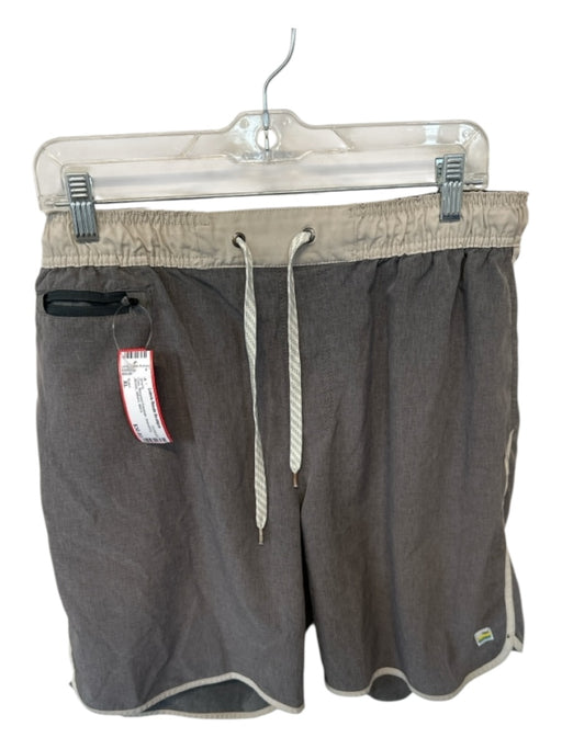 Vuori Size XL Gray Recycled Polyester Drawstring Athletic Men's Shorts Gray / XL