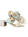 Dolce Vita Shoe Size 6M Cream & Tan Canvas Braided Block Heel Sandals Cream & Tan / 6M