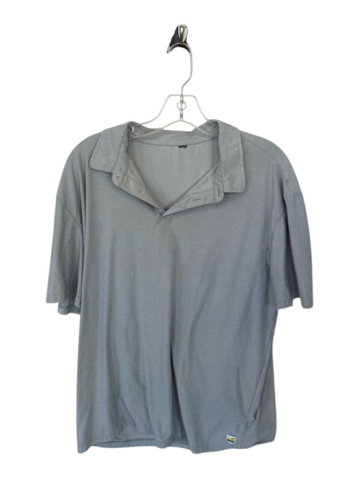 Vuori Size XL Light Gray Solid Athletic Men's Polo Light Gray / XL
