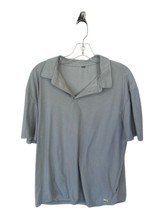 Vuori Size XL Light Gray Solid Athletic Men's Polo Light Gray / XL