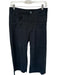 Maeve Size 28P Black Linen Blend High Waist Wide Leg Pants Black / 28P