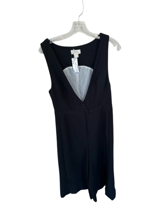 Maeve Size 8P Black Polyester Blend Sleeveless Wide Leg Jumper Black / 8P